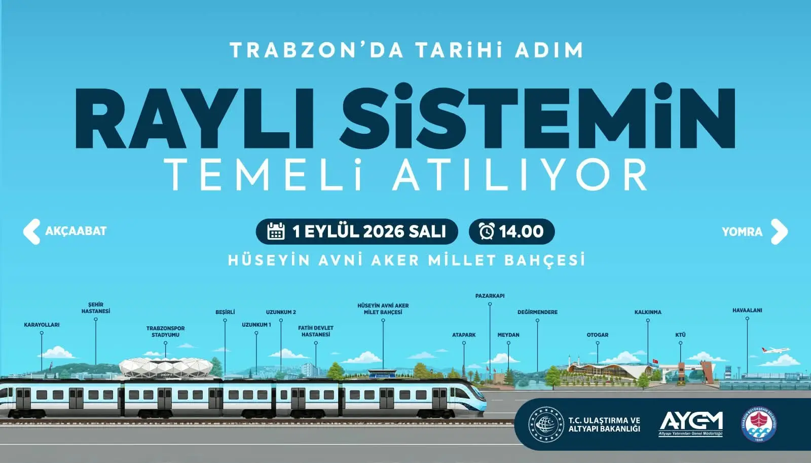 Trabzon Raylı Sistem Hattı güzergâhı tanıtımı